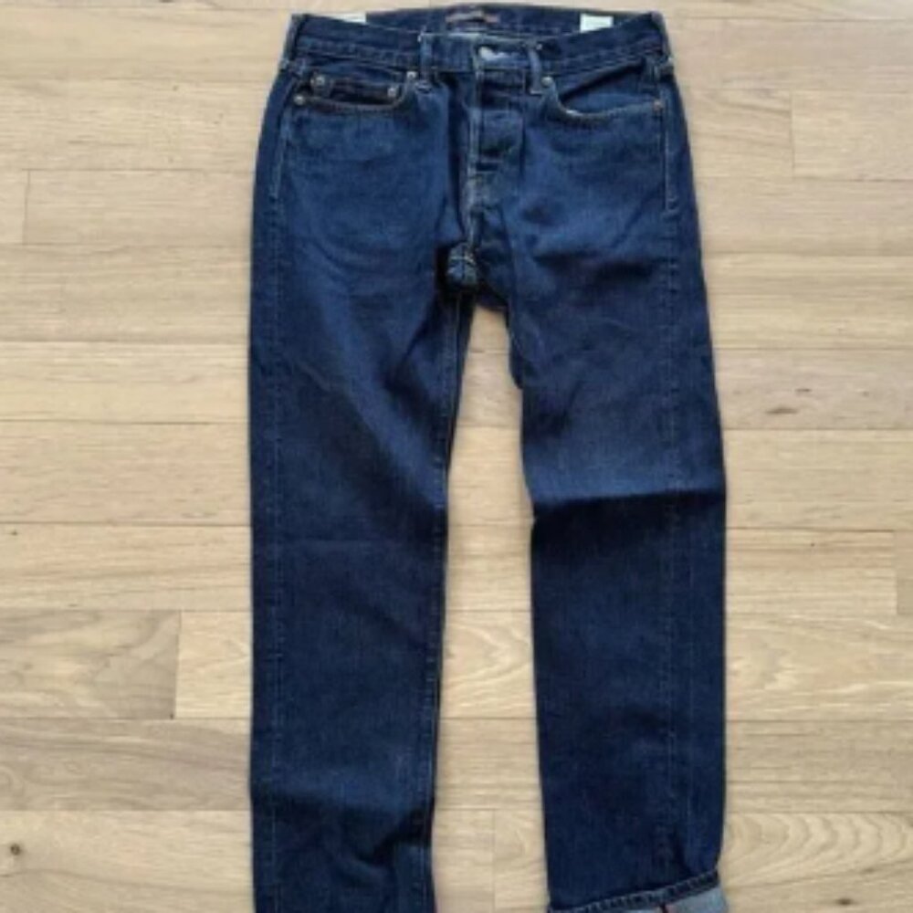 Abercrombie & Fitch‎ Mens Jeans 30x30 Japanese Selvedge Straight Limited Edition